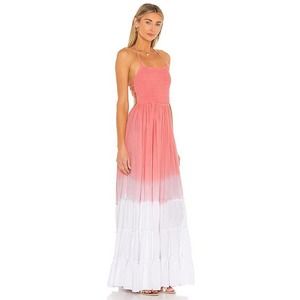 Tiare Hawaii x REVOLVE Naia Dress in Dusty Rose & White Gradasi Small Medium